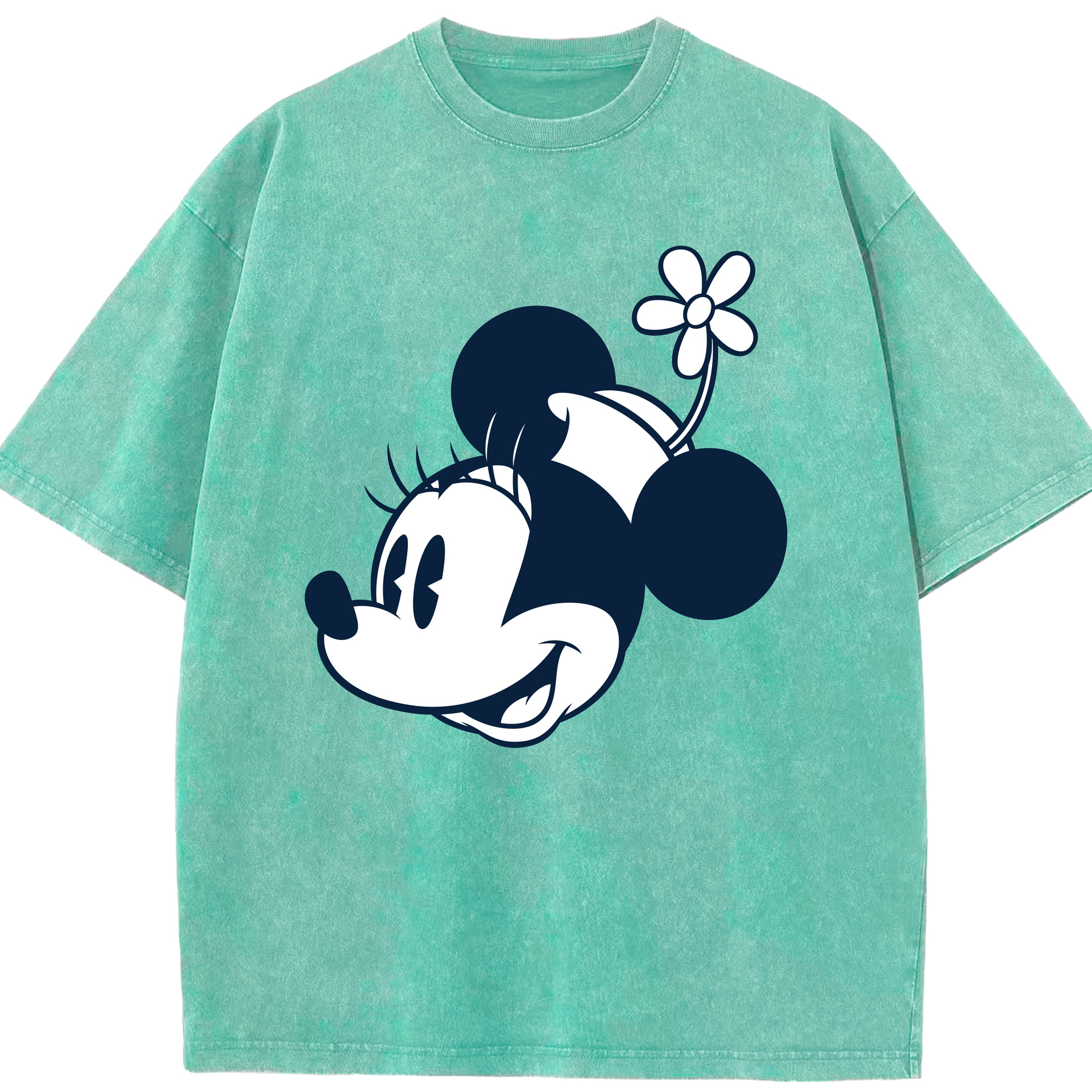 （画像用） ミッキーマウス Mickey Mouse 綿100% ヴィンテージ風 半袖Tシャツ（フロントプリント）